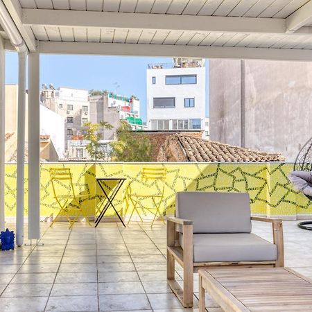 Chic Rooftop Studio W/ Terrace - Near Acropolis أثينا المظهر الخارجي الصورة