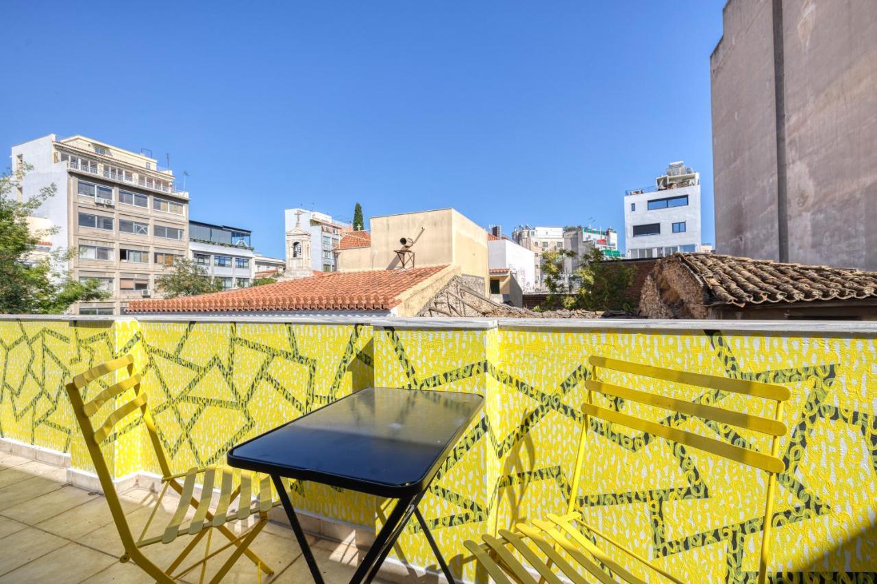 Chic Rooftop Studio W/ Terrace - Near Acropolis أثينا المظهر الخارجي الصورة